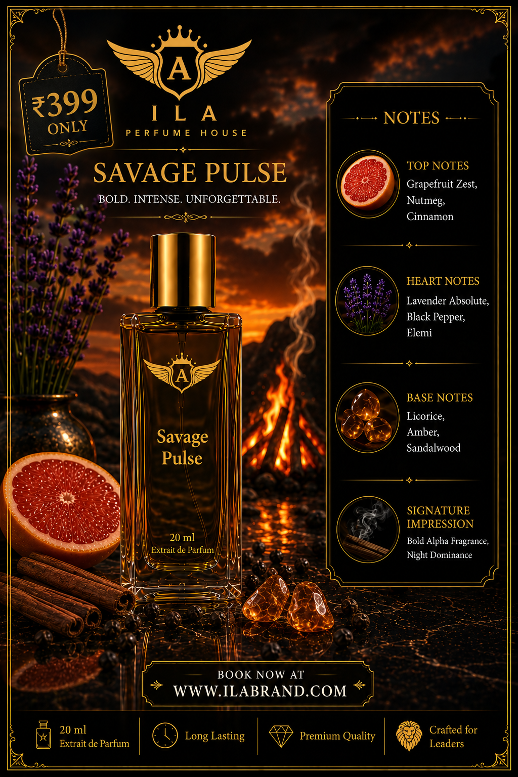 Savage Pulse – Premium Perfume (20ml) - Image 3